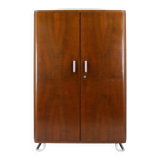 Garde-robe en acier chromé et tubulaire Bauhaus de Hynek Gottwald, années 1940.