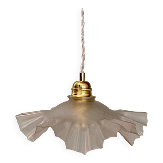 Vintage frosted glass lampshade pendant lamp