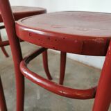 Set de 4 chaises bistrot bois courbé Fischel