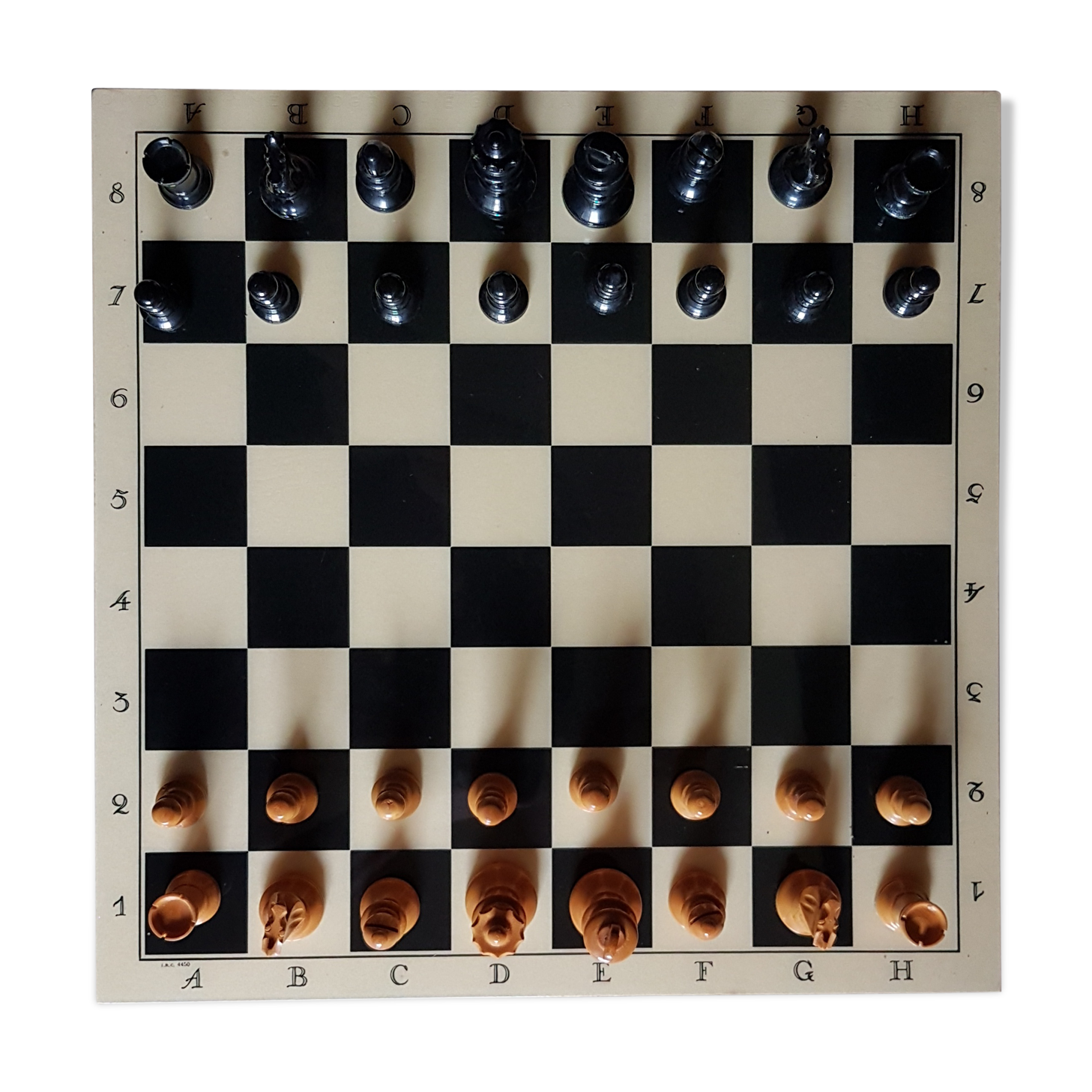 Chess game trays and coins