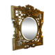 Antique mirror with gold leaf parecloses
