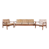 Mid-Century Living Room Set by Eugen Schmidt for Soloform, 1960s, Set of 3