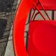 Set 5 vintage TED folding chairs IKEA red 1980s Nield Gammelgaard