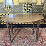 Oval walnut table