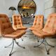 4 chaises pivotantes Gastone Rinaldi pour Rima