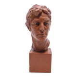 Bust of a man, terracotta print, Victor Demanet (1895-1964)