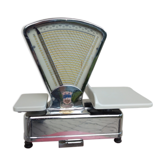 Former butcher's scale Moreau Cachan stainless steel