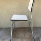 Pair of Old Metal Chromé Chairs - Vintage White Formica