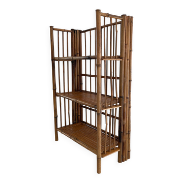 Etagère pliante en bambou, 1960, Italie