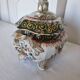Saucière antique avec couvercle Maçons en porcelaine anglaise Chinoiserie F