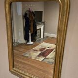Louis Philippe period mirror in gilded wood