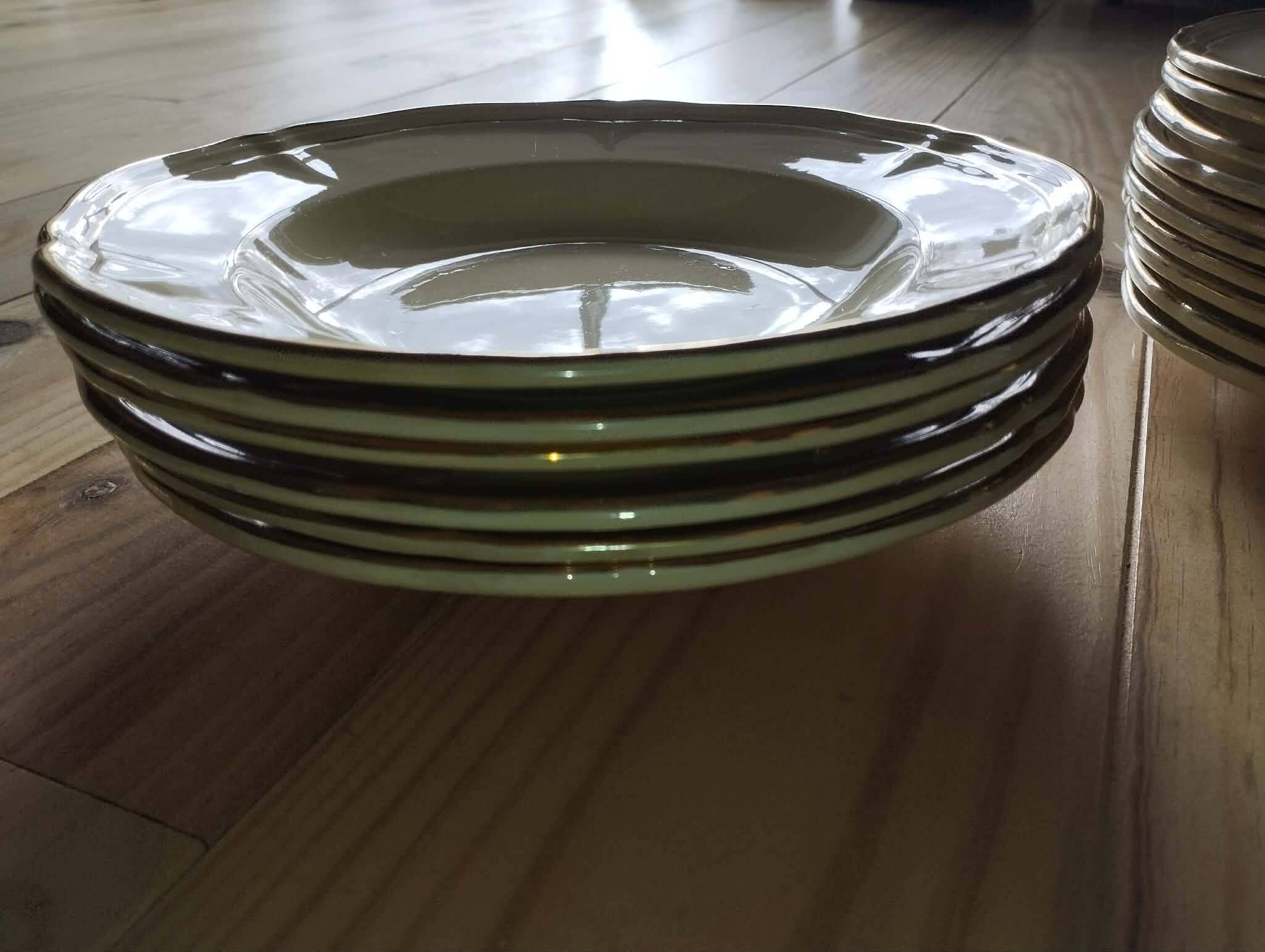 Service de table ancien gien – modèle niderviller – ensemble exceptionnel