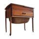Piece of furniture with scandinavian teak sewing 1950