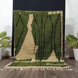 Green Moroccan rug, authentic Moroccan rug, 150/250cm
