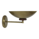 Vintage adjustable wall light, brass and wood, France 1970.