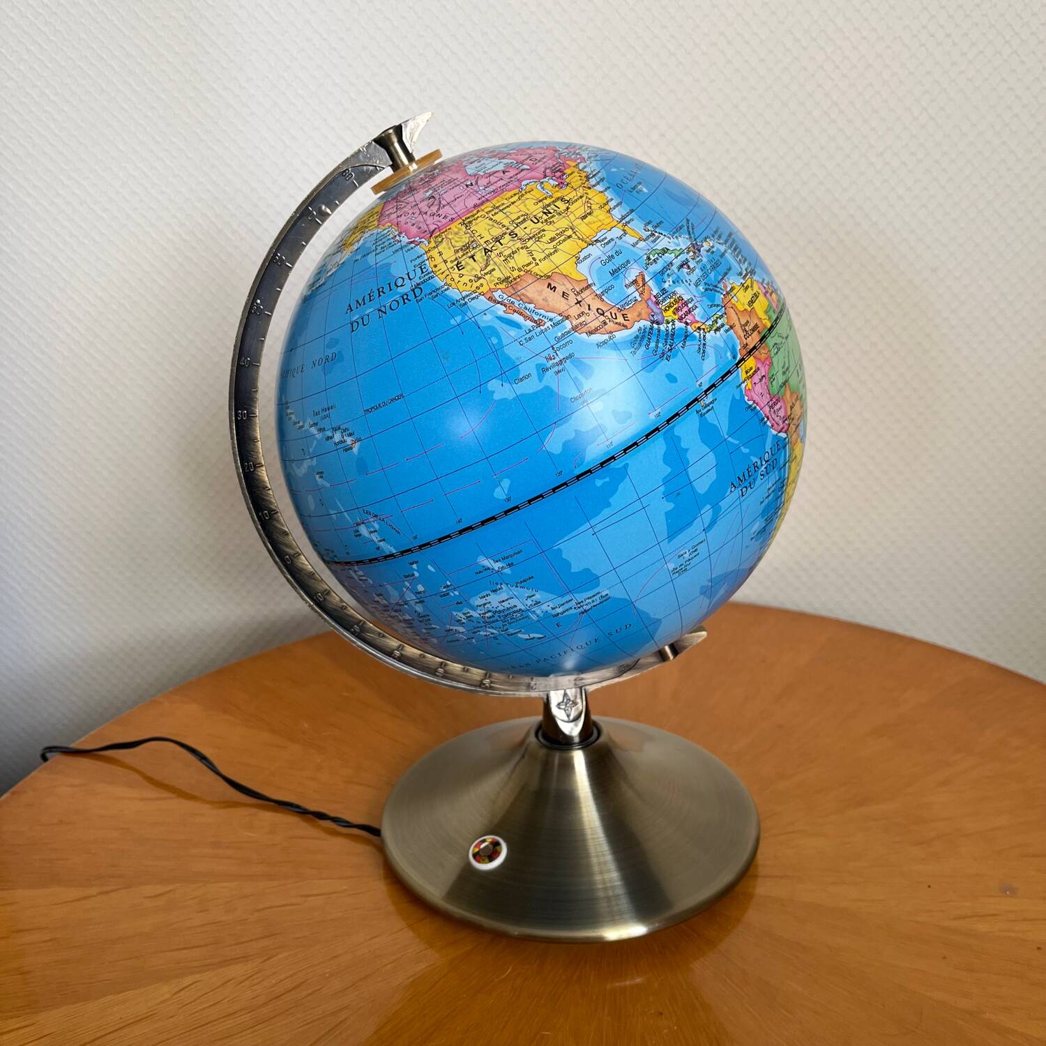 Vintage earth globe