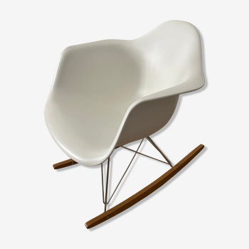 White Eames rocking chair
