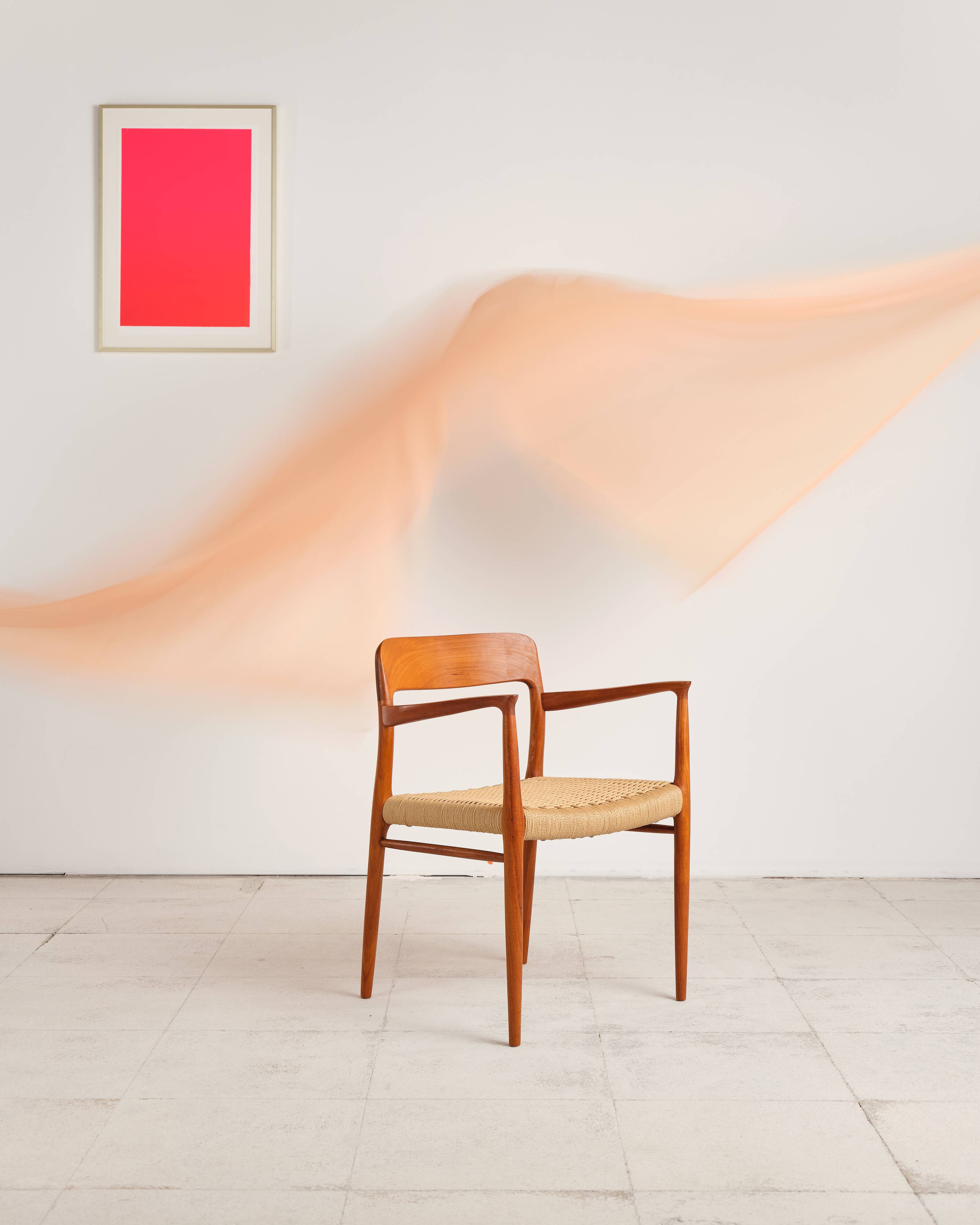 Armchair 56 in teak from the mid-century by Niels O. Møller, J.L. Moller