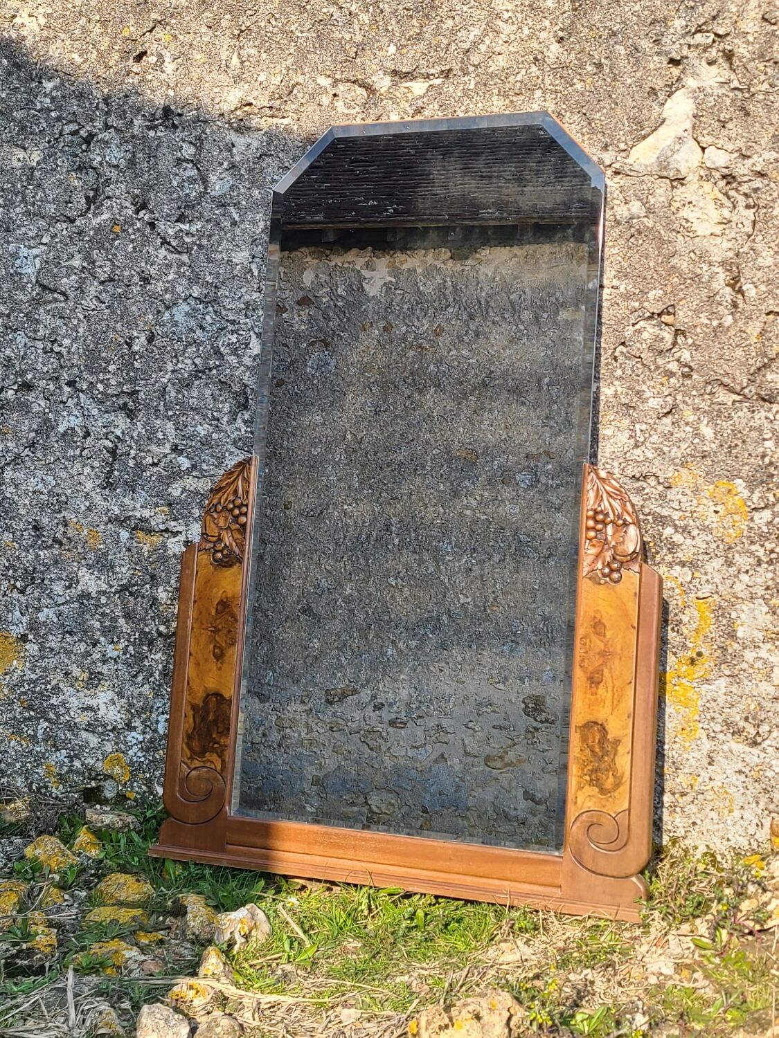 Vintage art deco trumeau mirror circa 1920