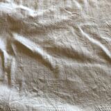 Old square table in damask cotton palm floral pattern