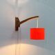 Mid-century cantilever wall lamp with a pivoting arm, 1960s.