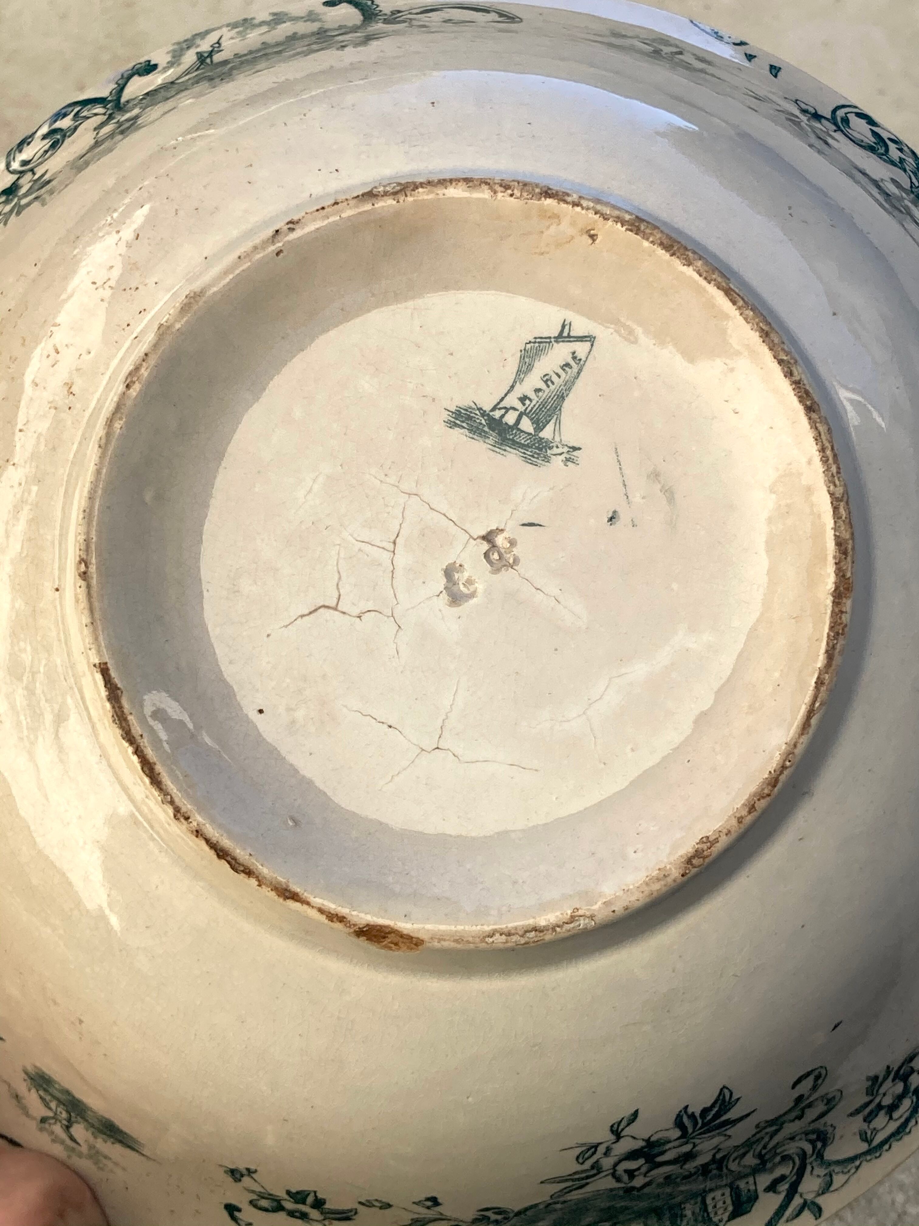 Dish, old salad bowl