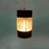 1960s vintage glass pendant, Japandi ribbed glass lamp