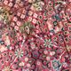 Old french carpet knotted 253 x 353 cm