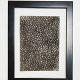 Dessin abstrait 7 noir et blanc au fusain