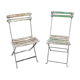 2 folding bistro / garden chairs fermob 1950