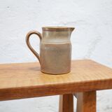 Vintage stoneware pitcher by the Digoin factory, France