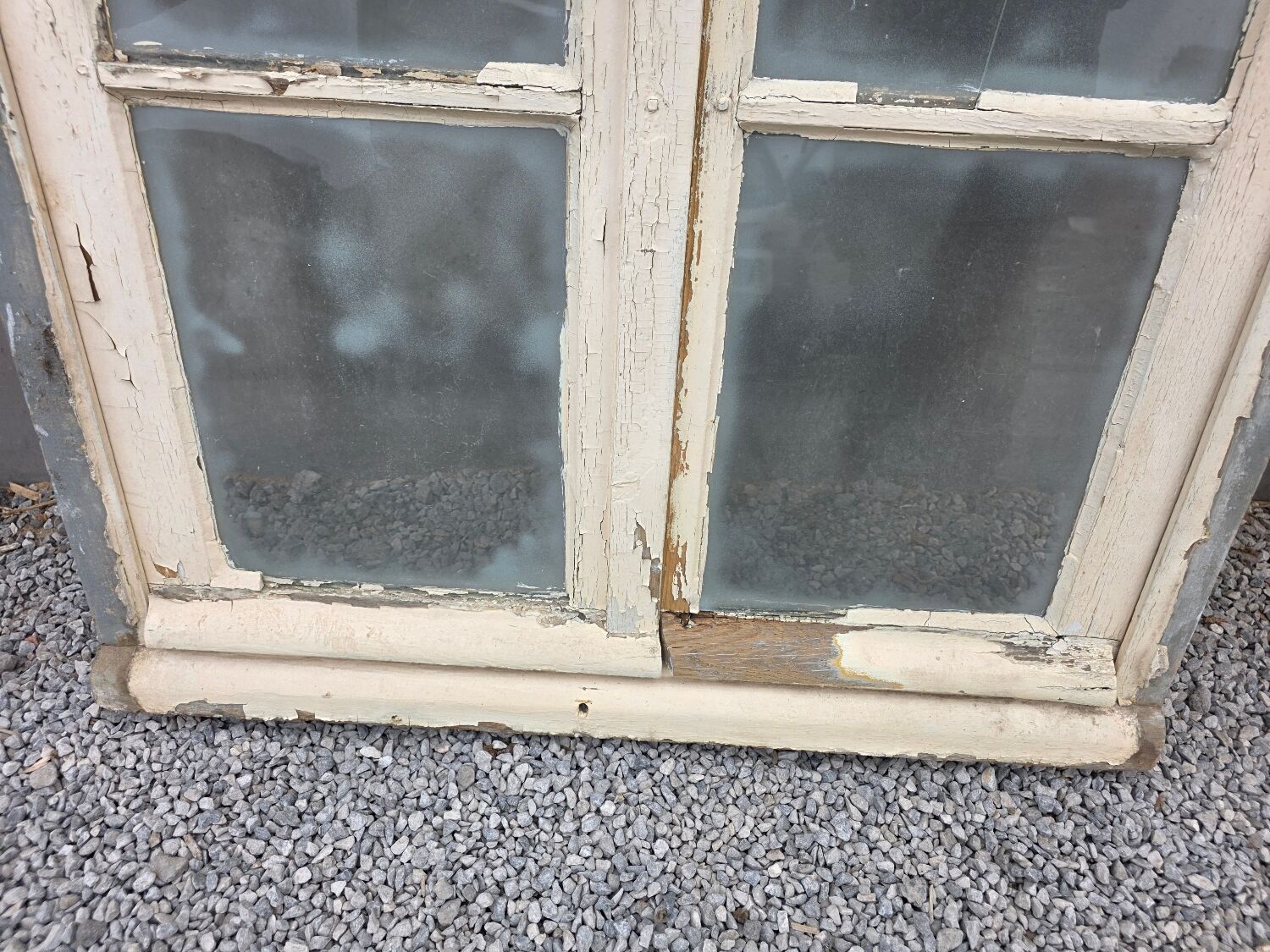 Old window with frame