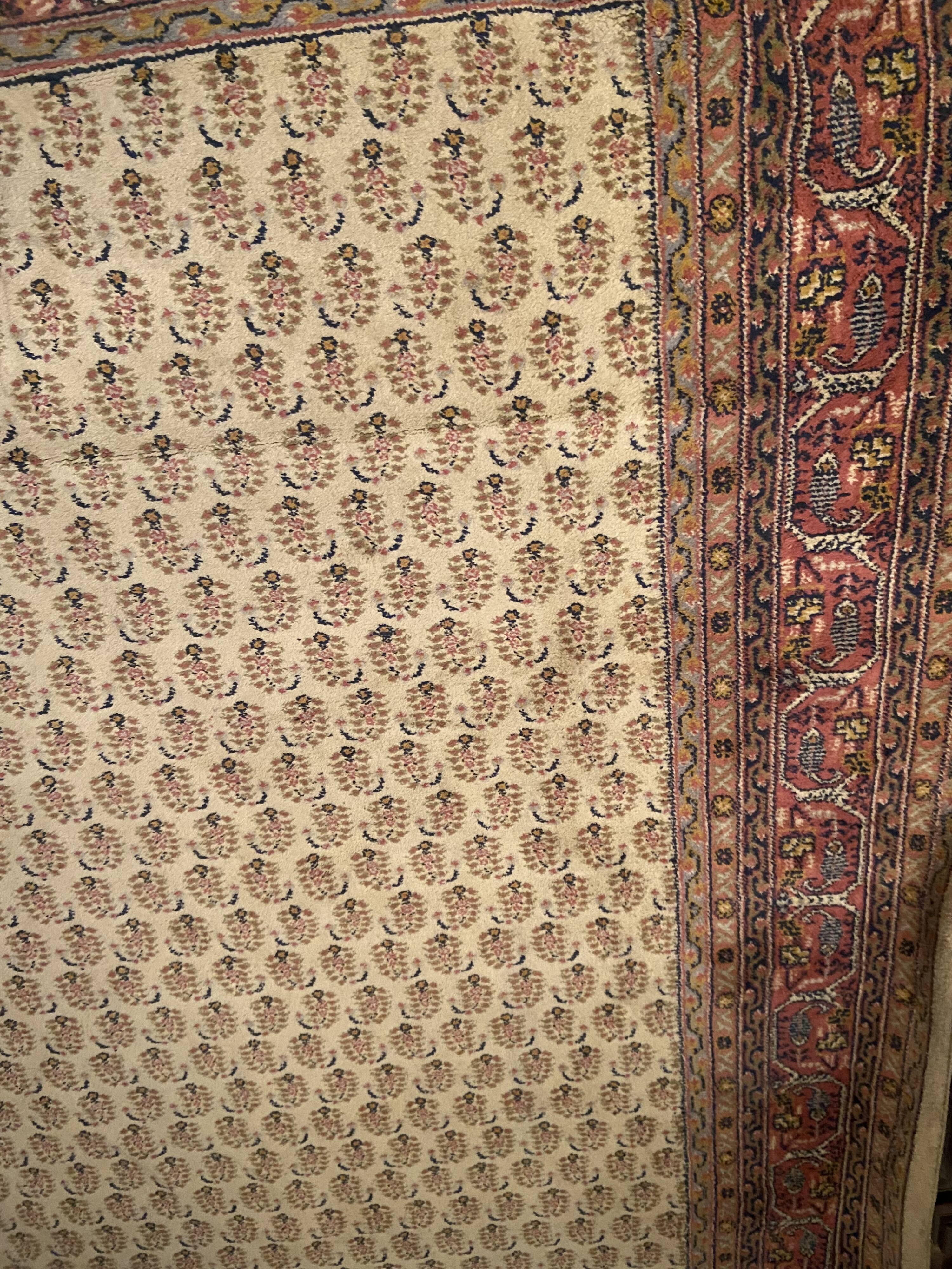 Oriental wool rug entirely handmade