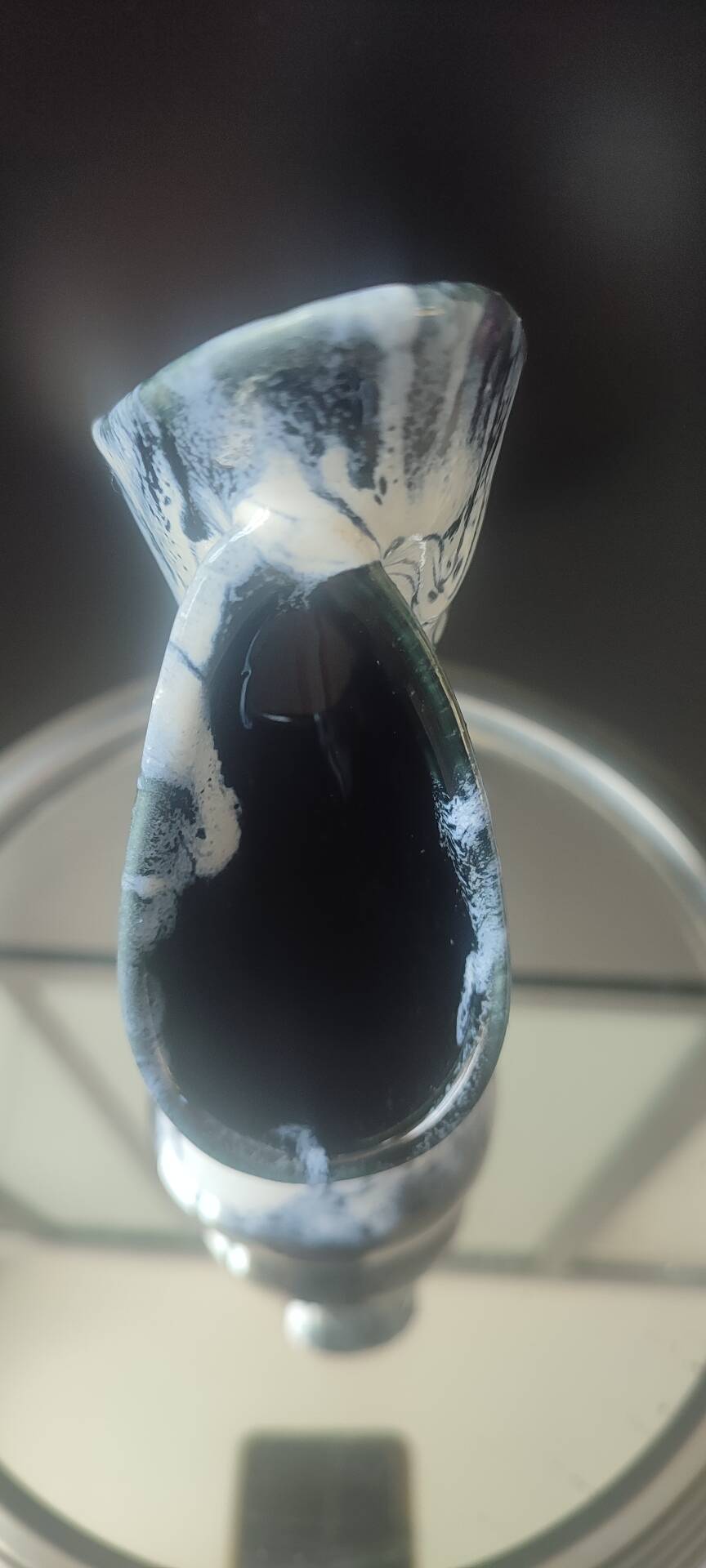 Sculptural ceramic vase Alpho (Alphonse Mouton) 24 cm