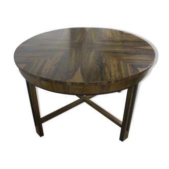 Table de salle à manger extensible circulaire art déco 1930