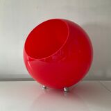 Red plexiglass lamp from the 80s
