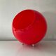 Lampe en plexiglas rouge des années 80