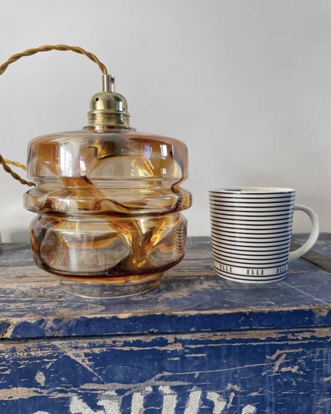 Vintage Murano glass pendant lamp