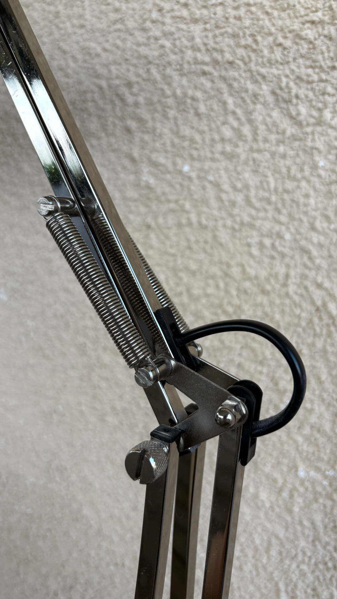 Lampe de bureau acier nickelé