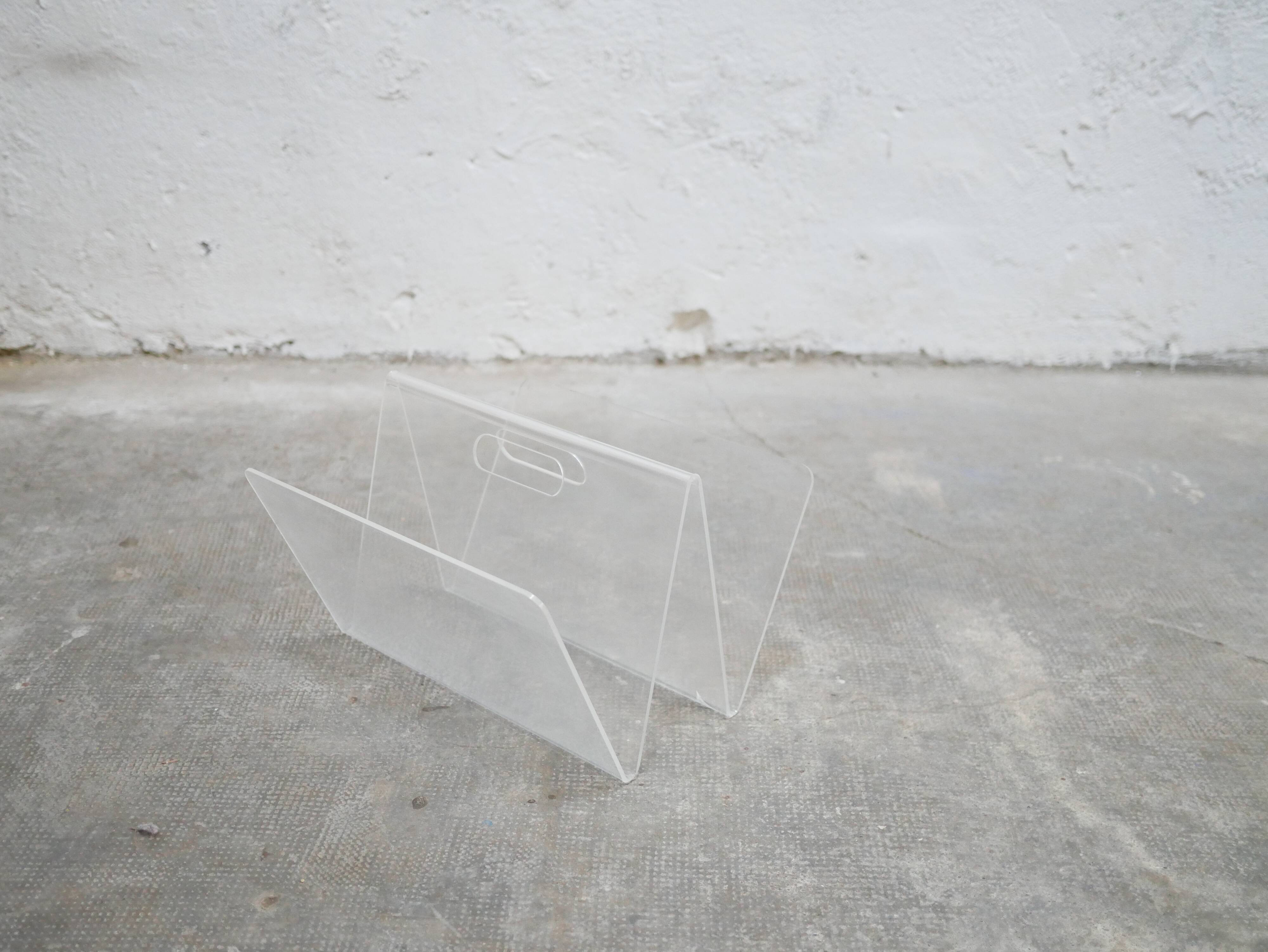 Vintage Plexiglas magazine holder