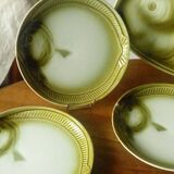 Earthenware fish service Moulin des loups France