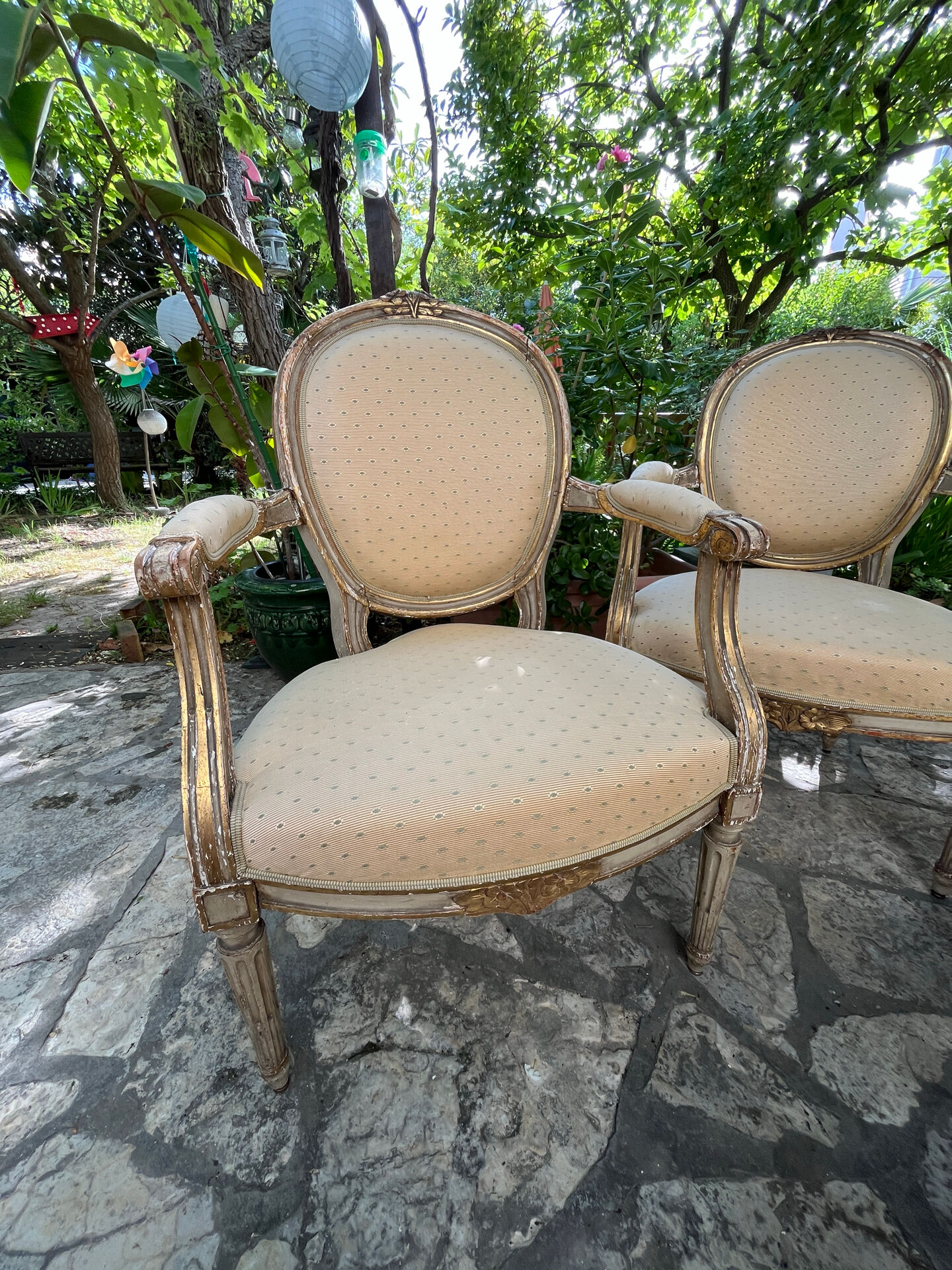 4 fauteuils Cabriolet Style Louis XVI