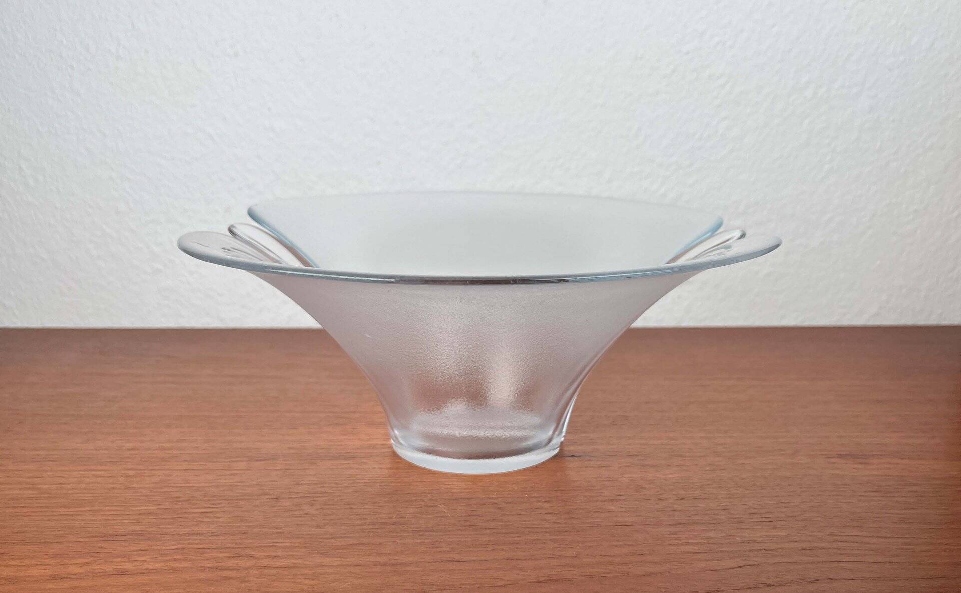 Vintage Danish glass bowl by Holmegaard, 1970s