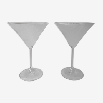 Verres à martini irisés