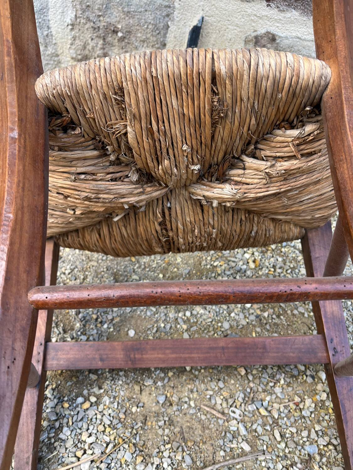 Straw armchair