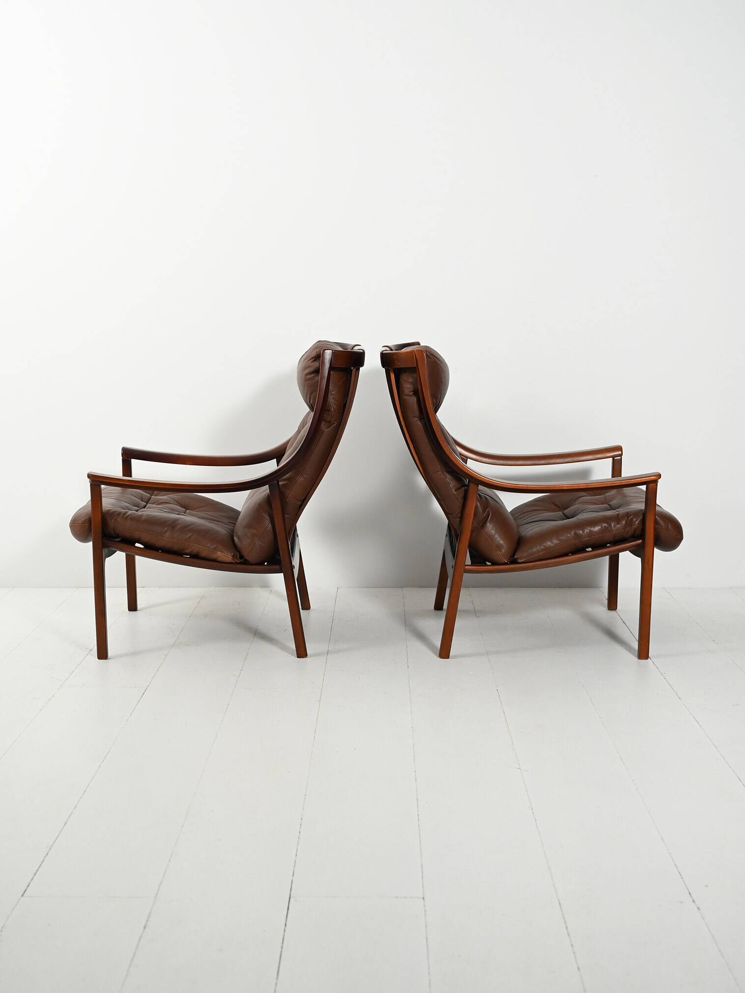 Pair of Danish armchairs by JM Birking