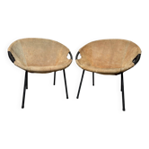 2 chaises ballon vintage – Lusch Erzeugnis – années 1960