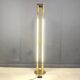 Vintage brass tube light floor lamp, 1980s
