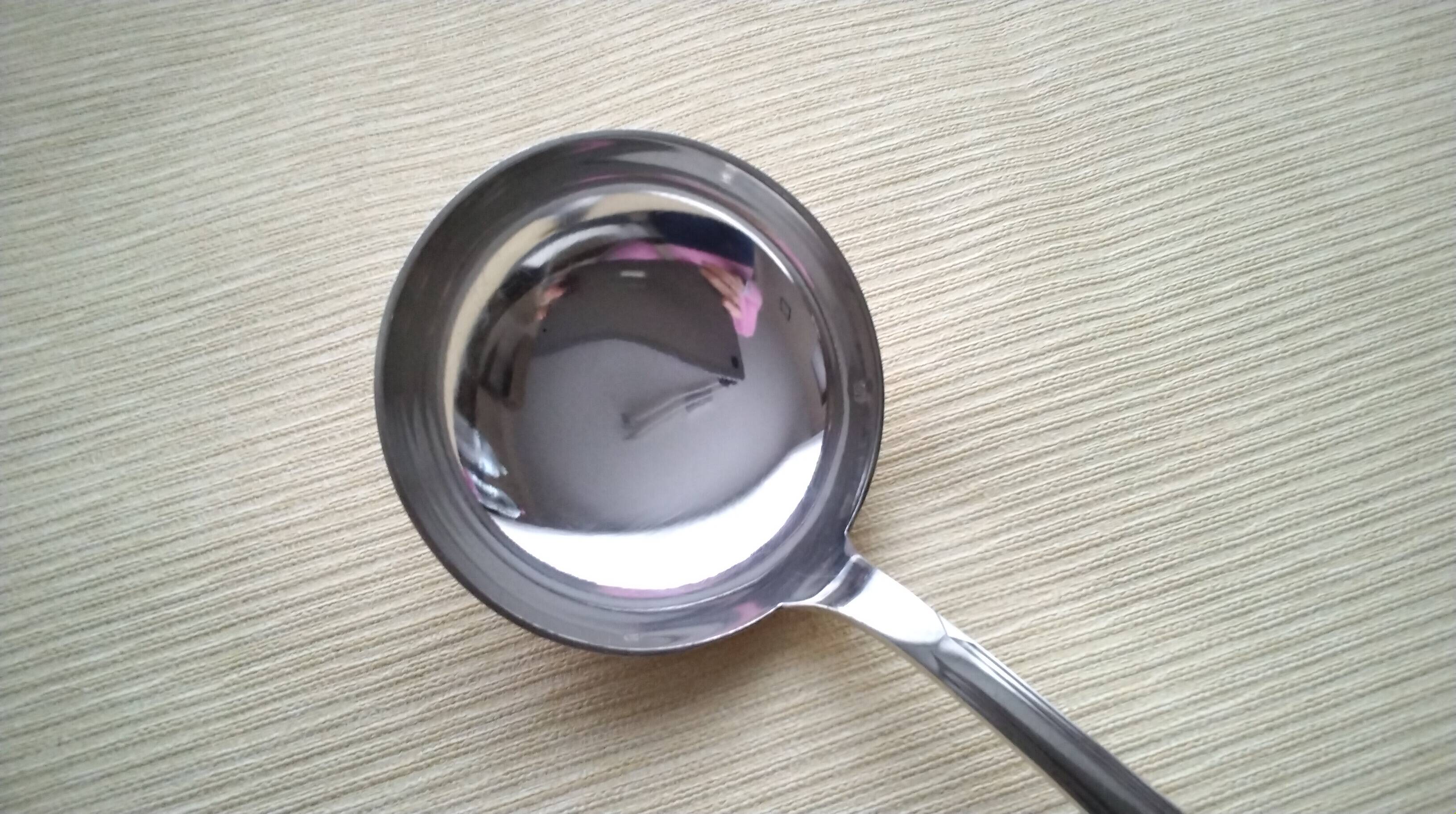 Silver-plated soup ladle