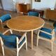 Table de salle à manger ronde en chêne clair "Ella"